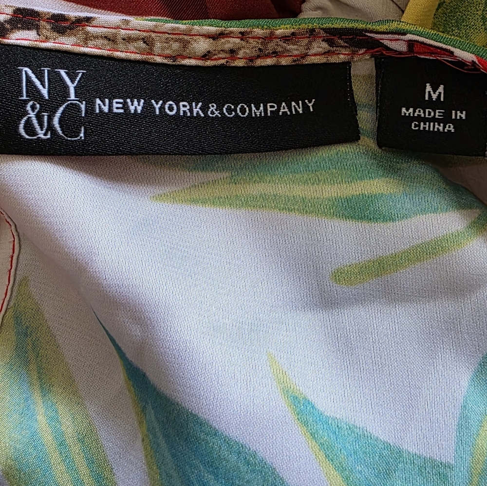 New York & Co Maxi Colorful Dress Size MEDIUM - Picture 10 of 11